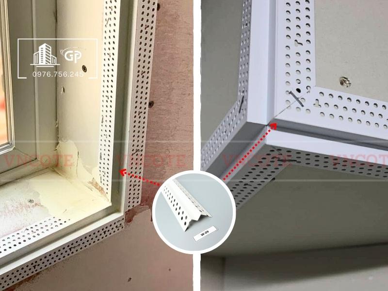 Nẹp nhựa giật cấp thạch cao