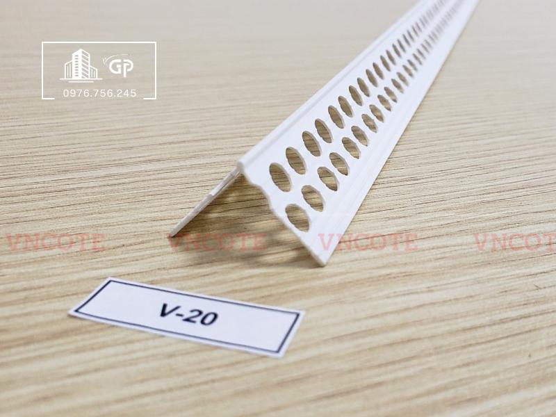 Nẹp bo góc thạch cao V20