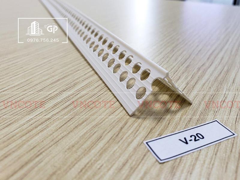 Nẹp bo góc thạch cao V20
