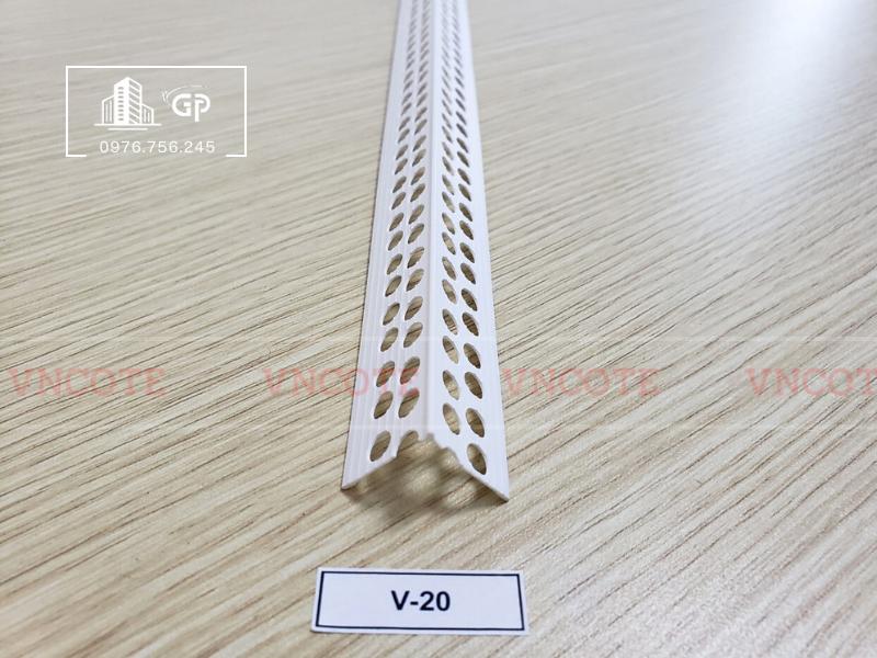 Nẹp bo góc thạch cao V20