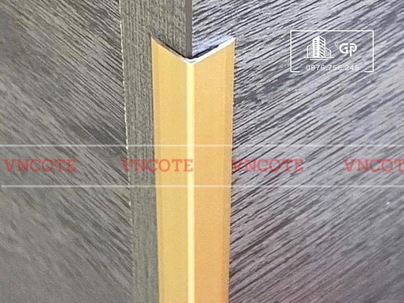 Nẹp nhôm V10 vàng mờ