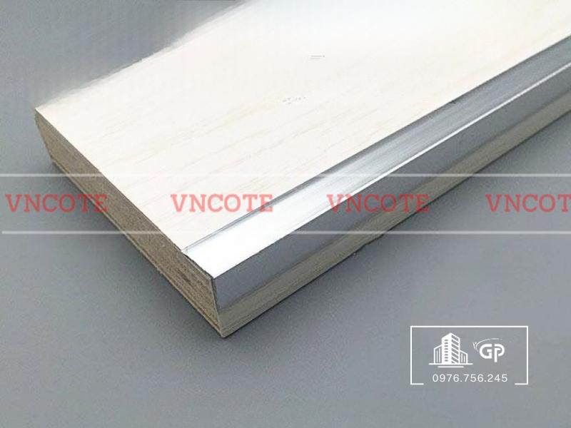 Thanh nhôm chữ V 20x20mm màu trắng bóng