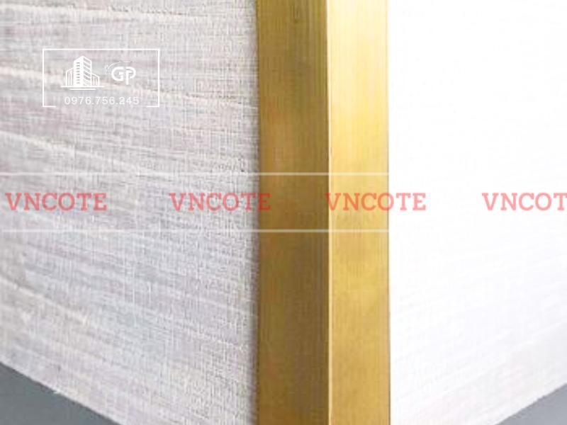 Nẹp nhôm V30 vàng mờ