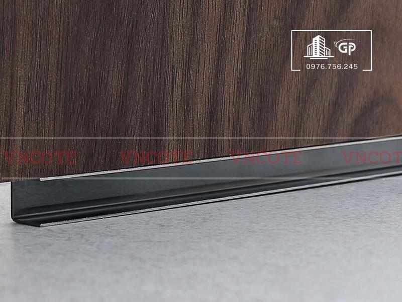 Nẹp nhôm U10 đen mờ