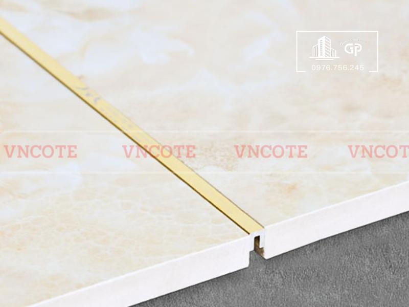 Nẹp nhôm U5 vàng mờ