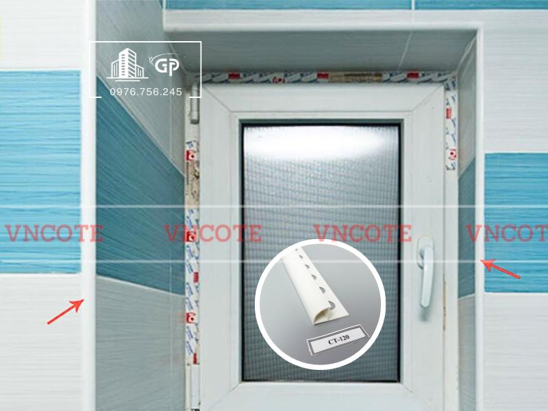 Nẹp nhựa bo góc tròn 12mm