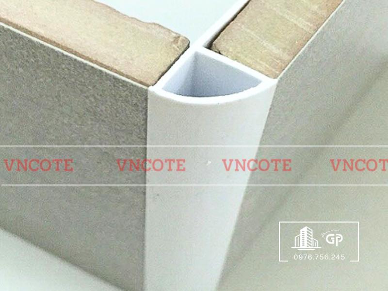 Nẹp nhựa bo góc tròn 12mm