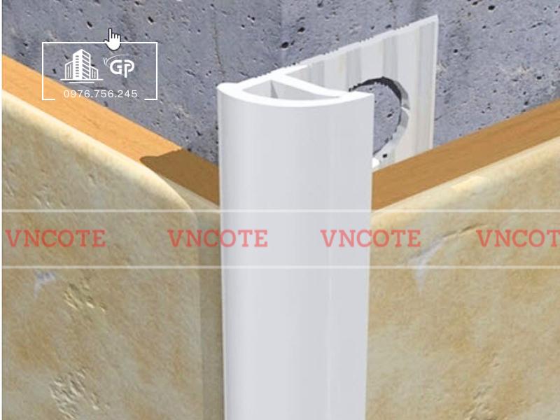 Nẹp nhựa bo góc tròn 12mm