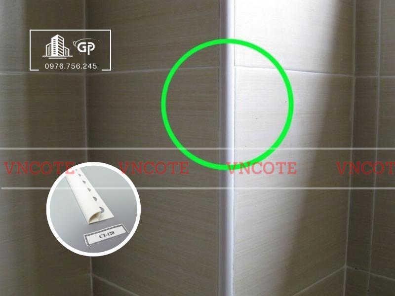 Nẹp nhựa bo góc tròn 12mm