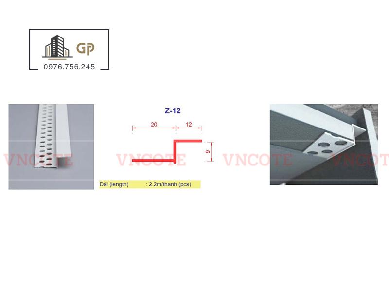 Thanh Z lưới viền trần thạch cao