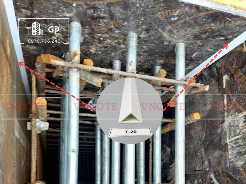 Hướng dẫn thi công nẹp chamfer 20mm