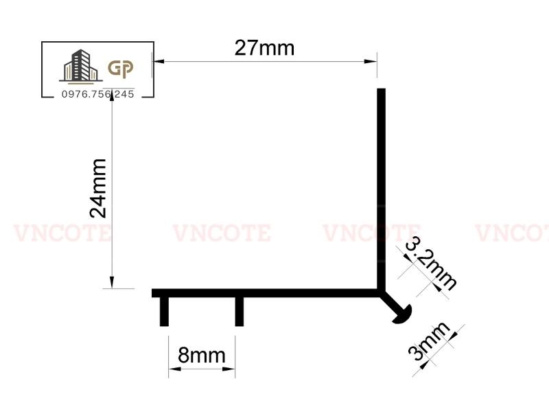 Nẹp chỉ ngắt nước GMN02