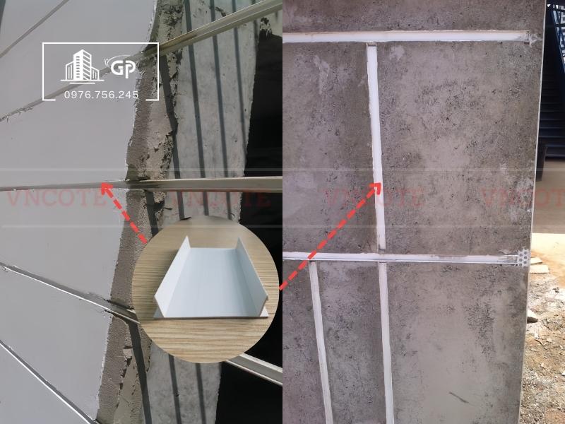 Nẹp ron âm tường GV50