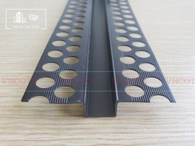 Nẹp ron âm thạch cao 12mm màu đen