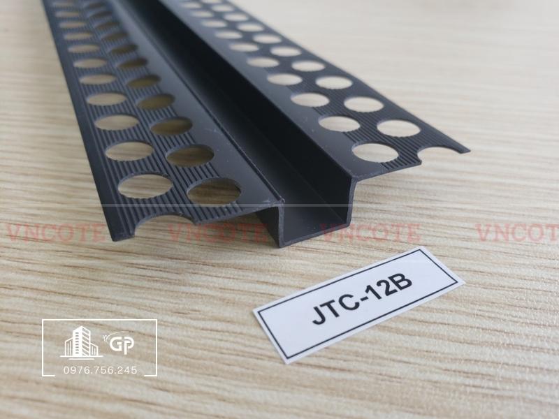 Nẹp ron âm thạch cao 12mm màu đen