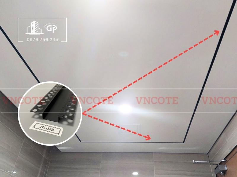 Hình ảnh nẹp ron âm thạch cao JTC22B
