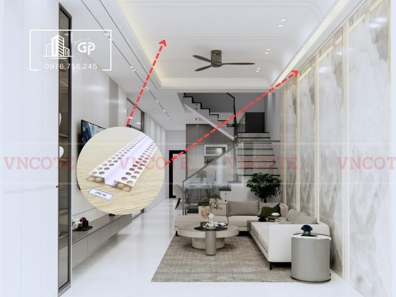 Nẹp ron âm thạch cao JTC12