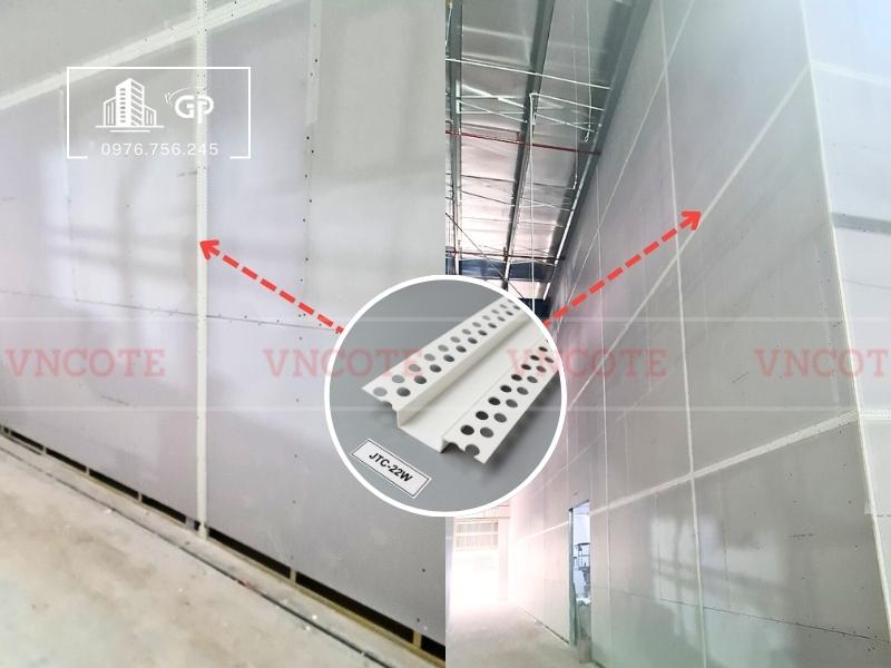 Nẹp ron âm thạch cao 22mm