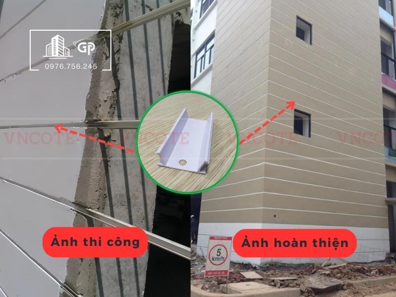 Nẹp tạo ron âm tường GV30