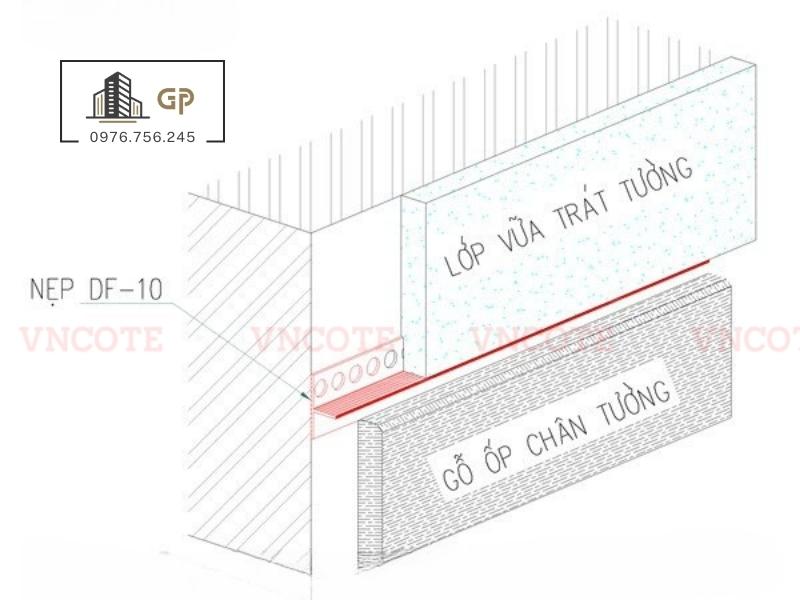 Nẹp trát vữa DF12