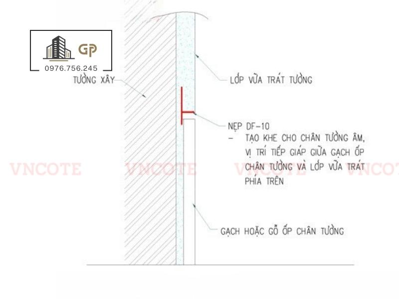 Nẹp trát vữa DF12