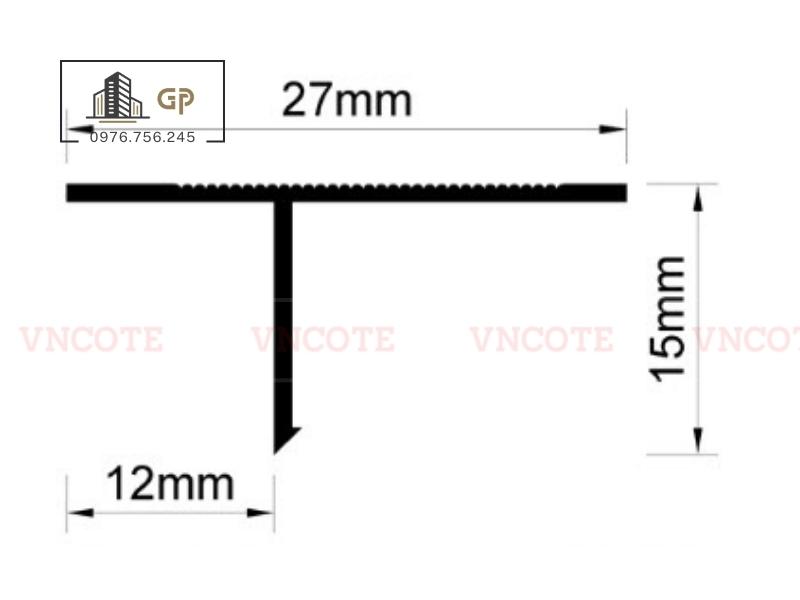 Nẹp nhựa tách khe vật liệu