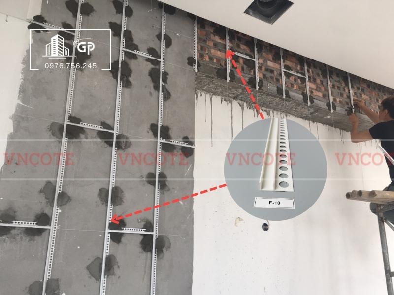 Nẹp nhựa tách khe vật liệu F10