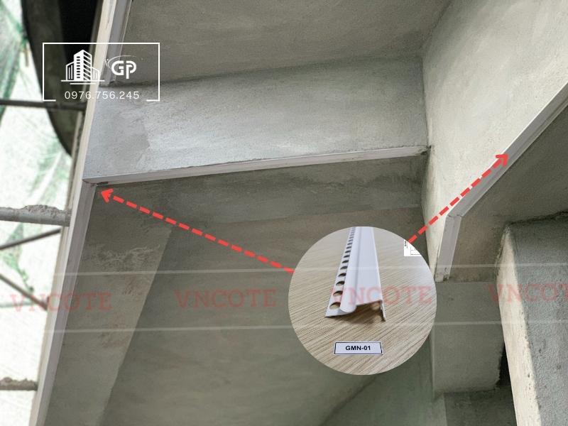 Thi công nẹp chỉ ngắt nước GMN01