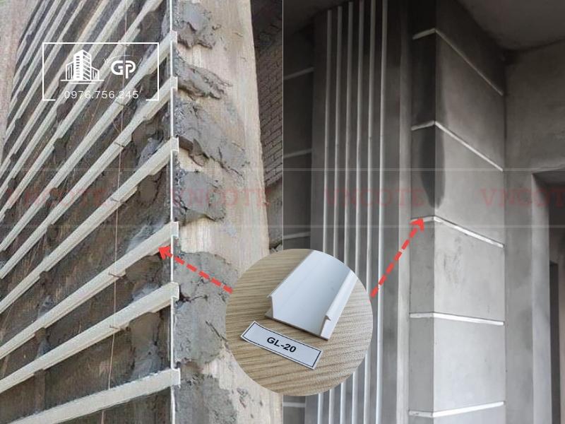 Hình ảnh nẹp ron âm tường GL20