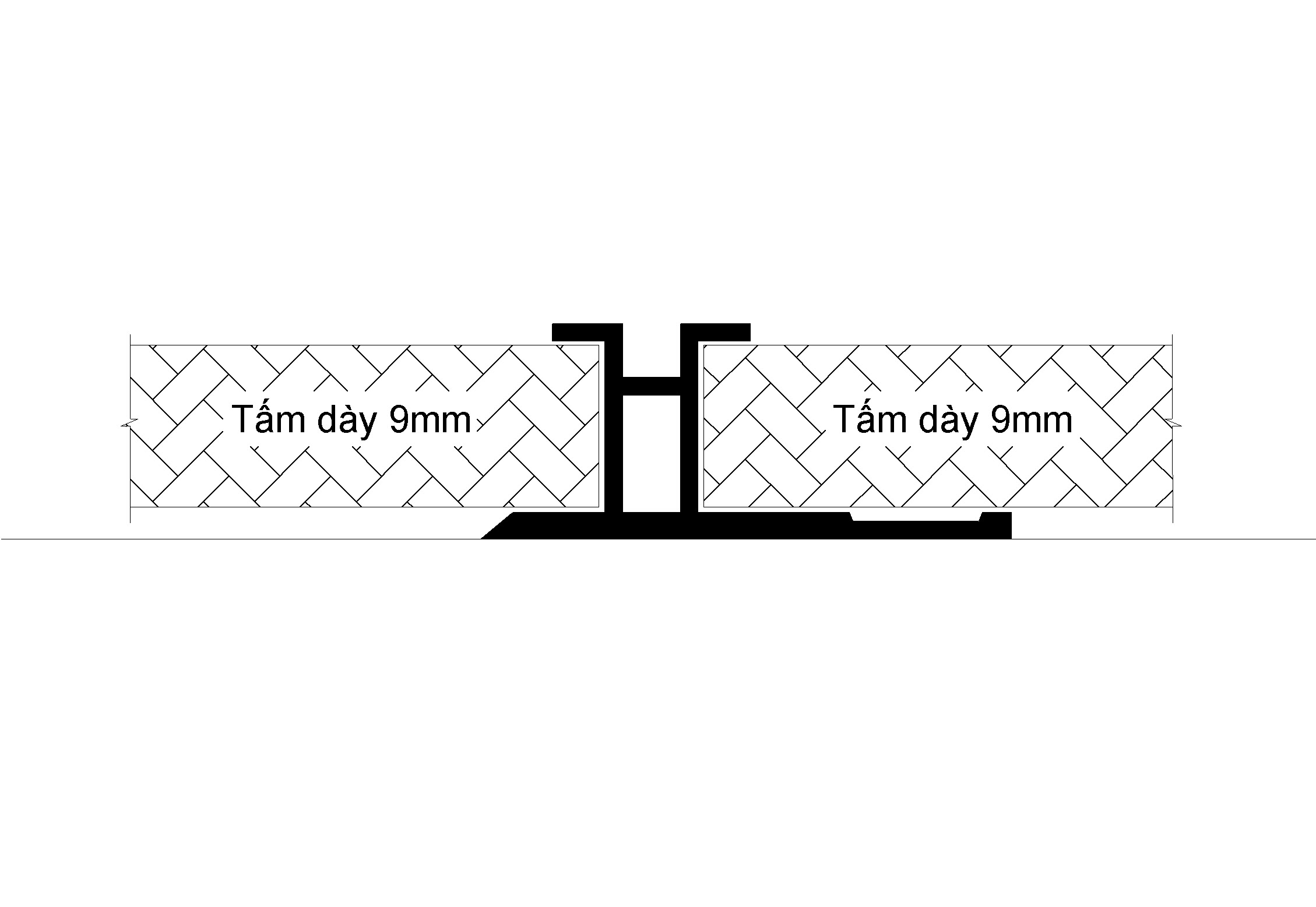 Nẹp nối tấm có rãnh NT1-09-B
