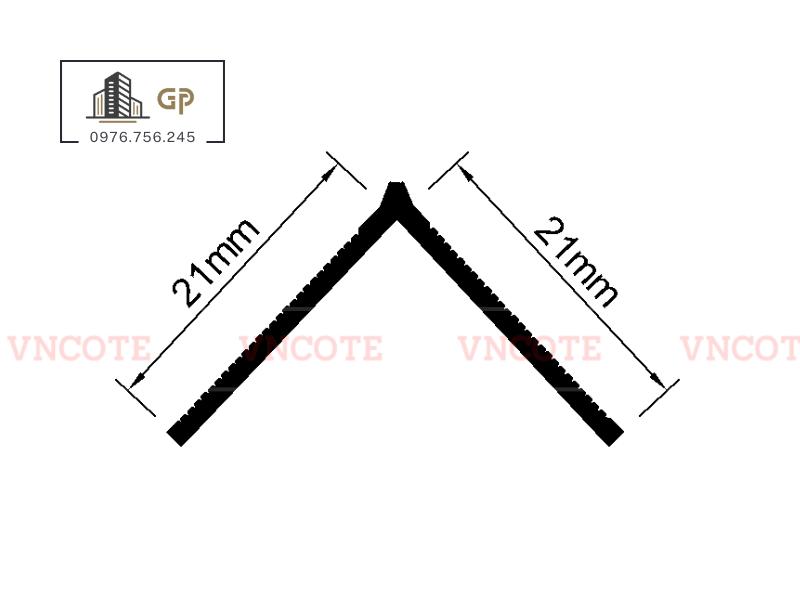 Nẹp V thạch cao - V20