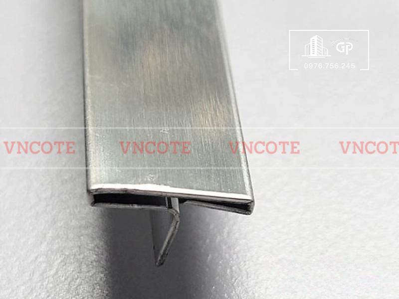 Nẹp inox chữ T10mm màu trắng xước