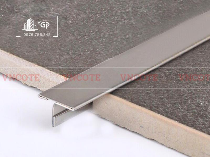 Nẹp inox chữ T20mm màu trắng bóng