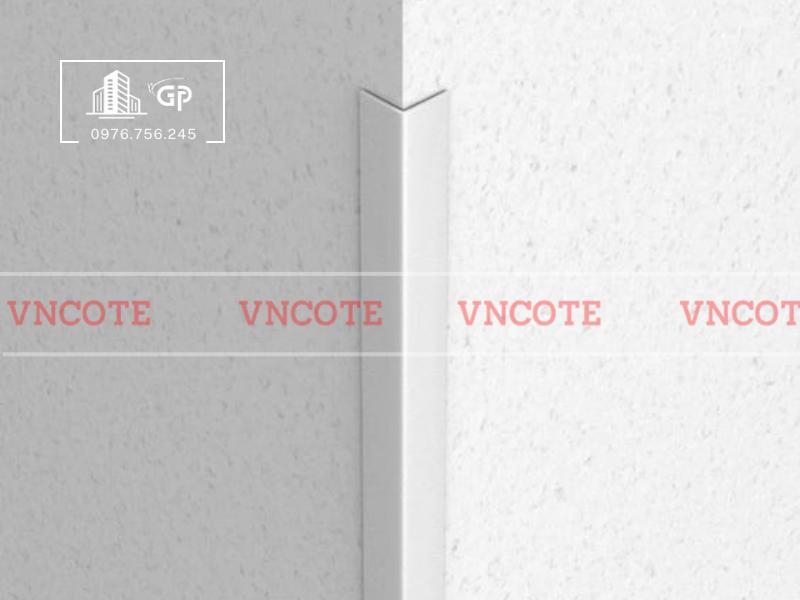 Nẹp nhôm chữ V10 màu trắng mờ