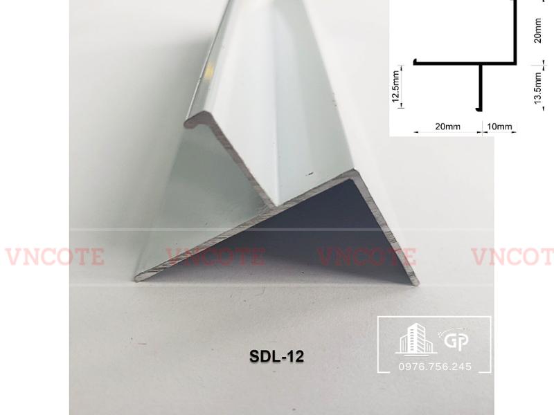 Nẹp viền trần thạch cao, Thanh nhôm Shadowline 12mm