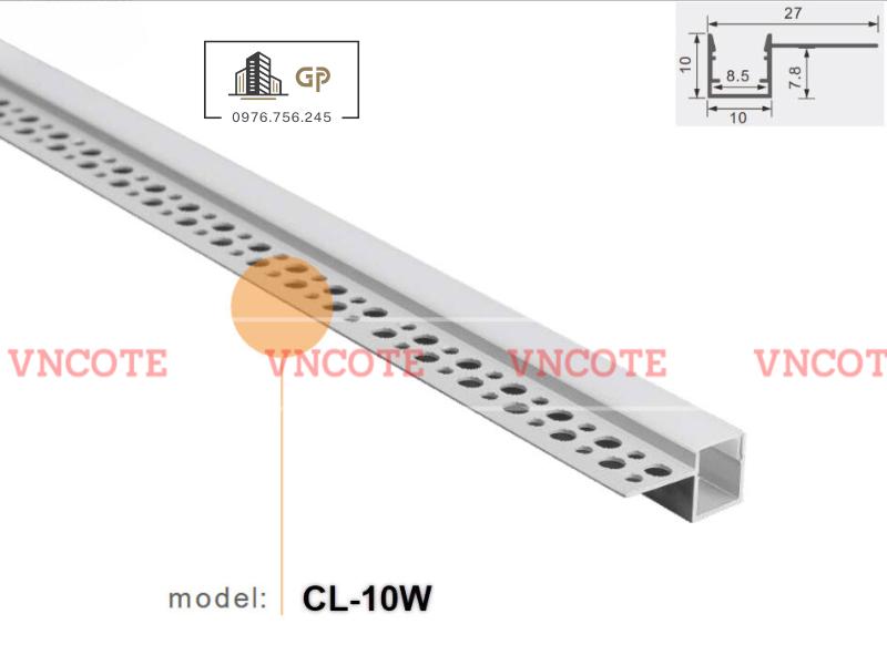Thanh ray đèn led trần thạch cao 10mm CL-10W