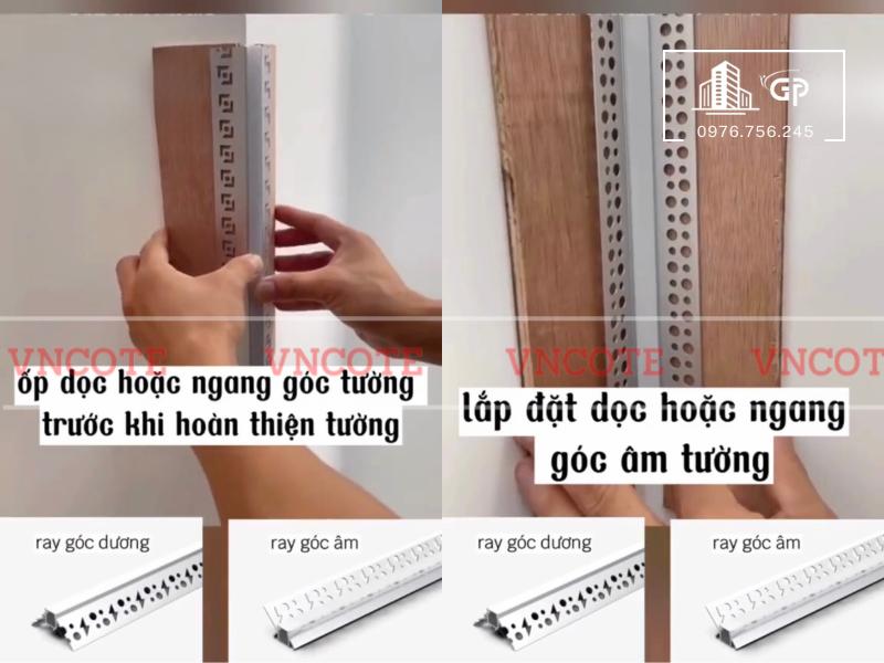 Thanh ray đèn led góc âm GLBD-10W