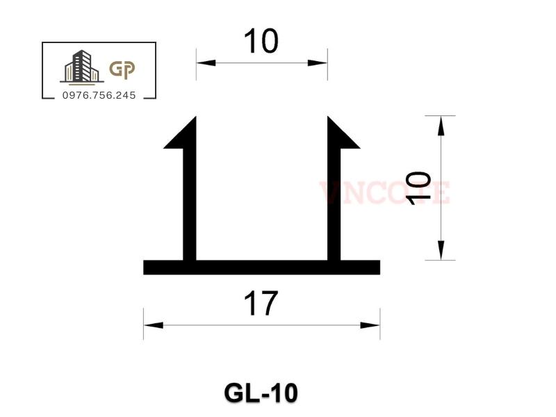 Nẹp chỉ âm tường GL-10