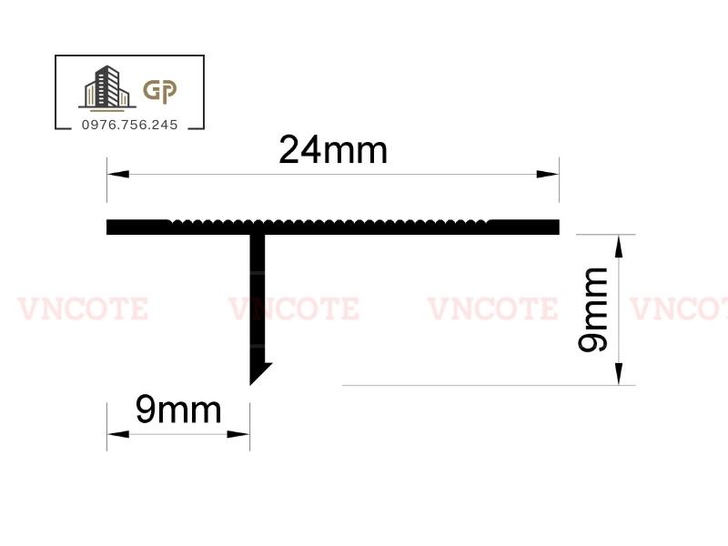 Nẹp tách khe vật liệu DF10