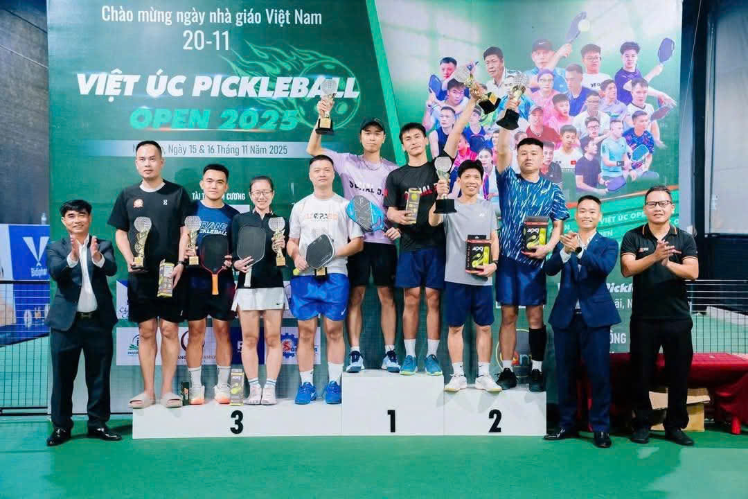 GIẢI ĐẤU PICKLEBALL MỞ RỘNG TRƯỜNG TRUNG CẤP VIỆT- ÚC