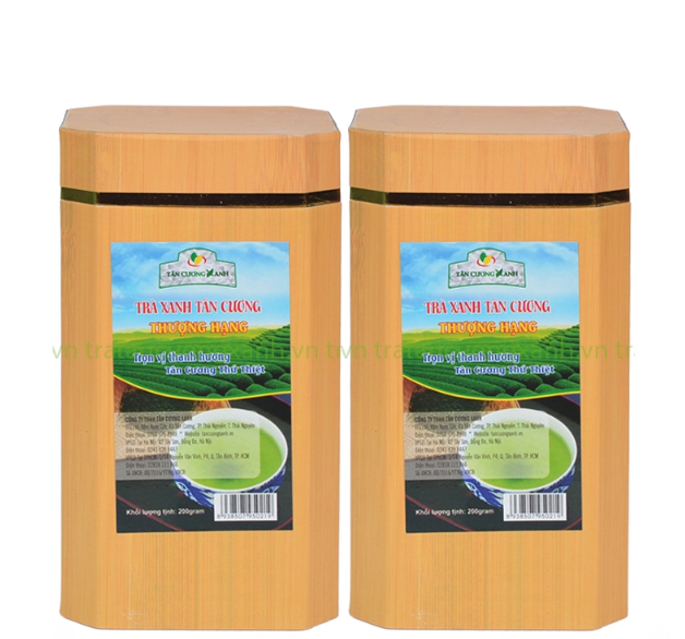 Trà Tân Cương Thượng Hạng TC1 200gram - Hộp Vân Gỗ