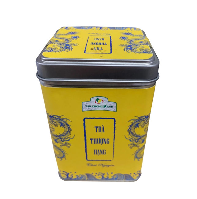 Hộp Trà Thái Nguyên QT15 - 100gram Hộp Rồng Vàng