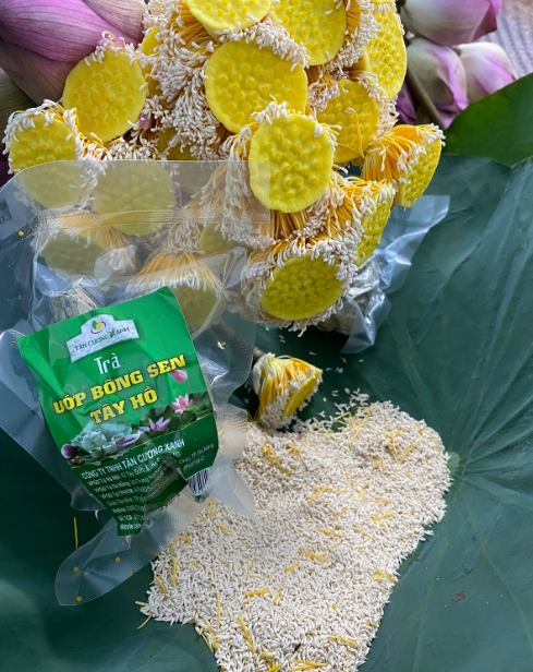 Trà Thái Nguyên Ướp Nhụy Sen Tây Hồ 200gram