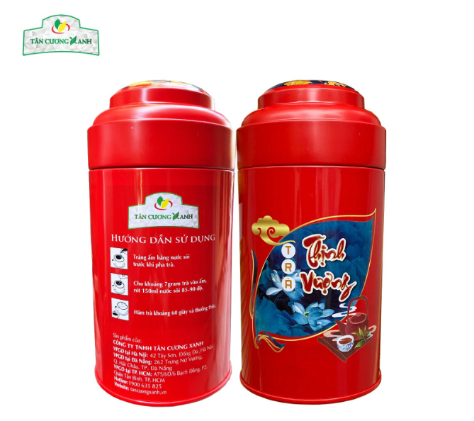 Trà Đinh Ướp Gạo Sen Ngọc Tỉnh Liên 75 gram - Hộp Thịnh Vượng