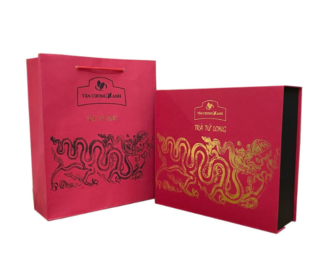 Bộ Trà Ô Long Tứ Long 400gram- Qùa Tặng Cao Cấp