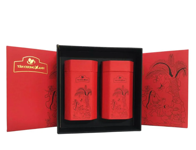 Bộ Trà Ô Long Hứng Dừa 400gram