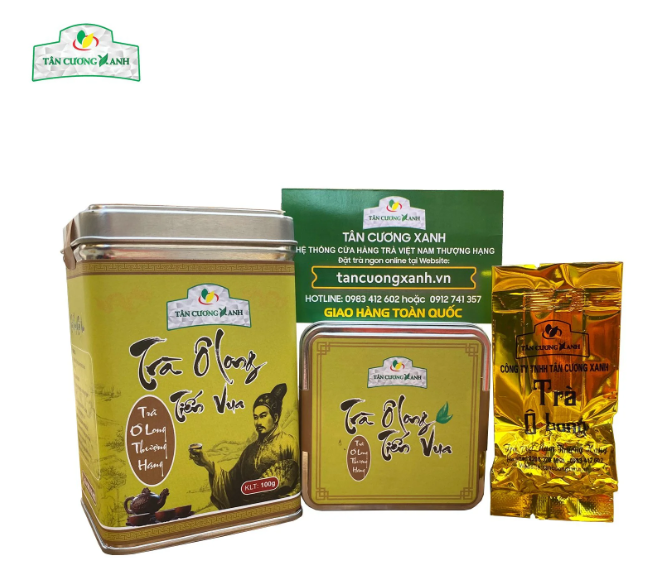 Trà Ô Long Tiến Vua 100gram - Hộp Thiếc