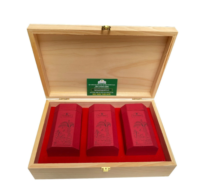 Trà Ô Long Hộp Gỗ Thông TCX 02 - 300gram