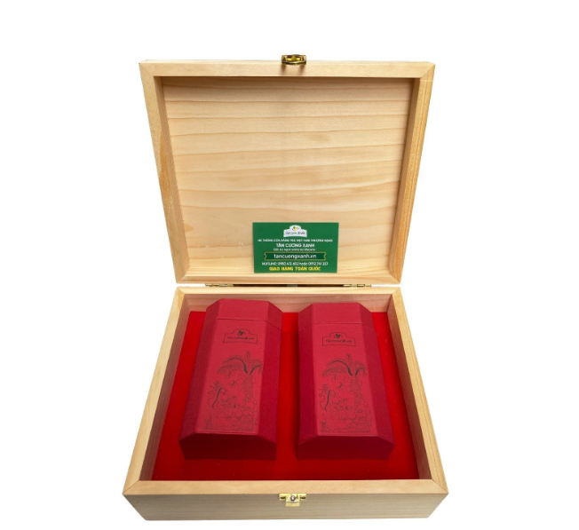 Trà Ô Long Hộp Gỗ Thông TCX 01 - 200gram