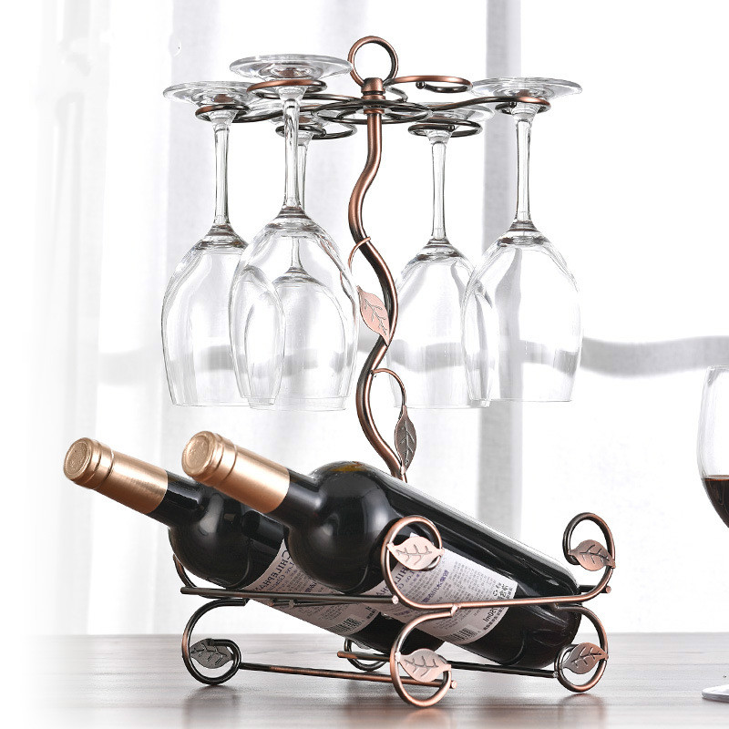 Giá Treo Ly Và Để Chai Rượu Vang LynhDecor Loại 6 Ly NT031A